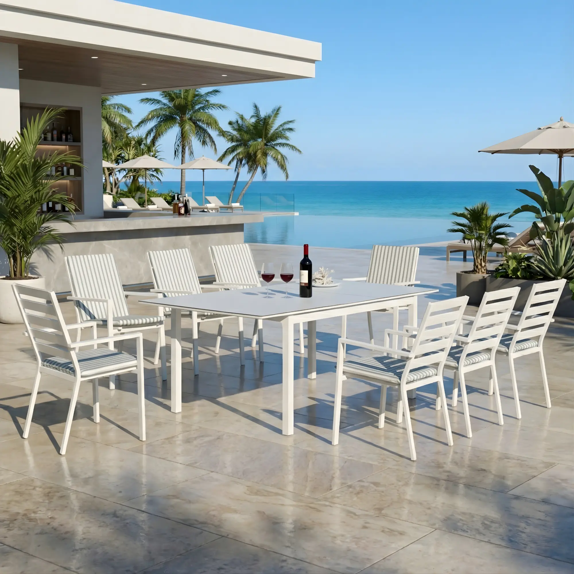 Mesa extensible para patio Palma 170