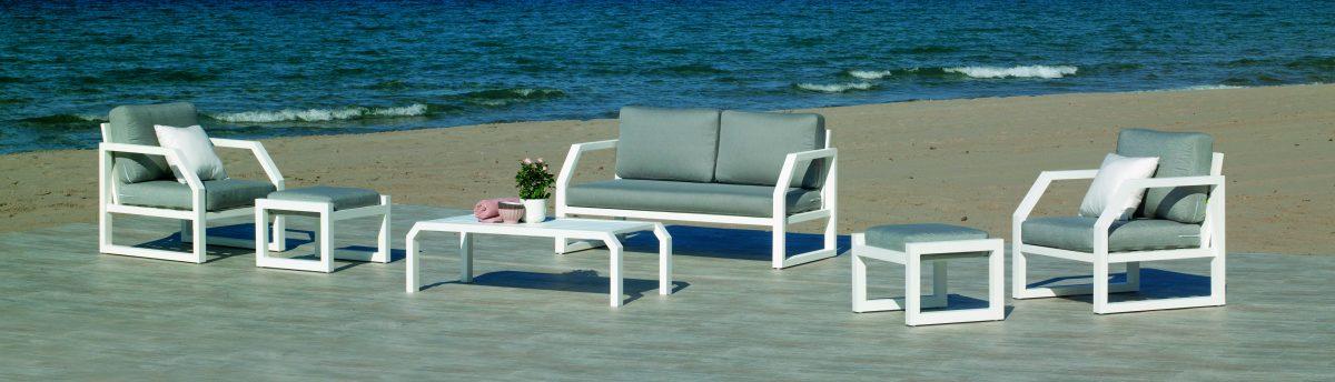 Set de aluminio de sofás