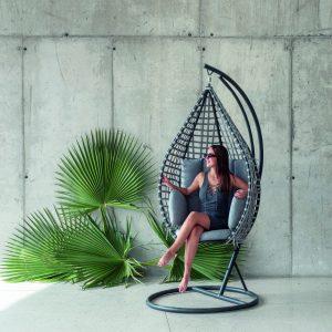 silla colgante de exterior