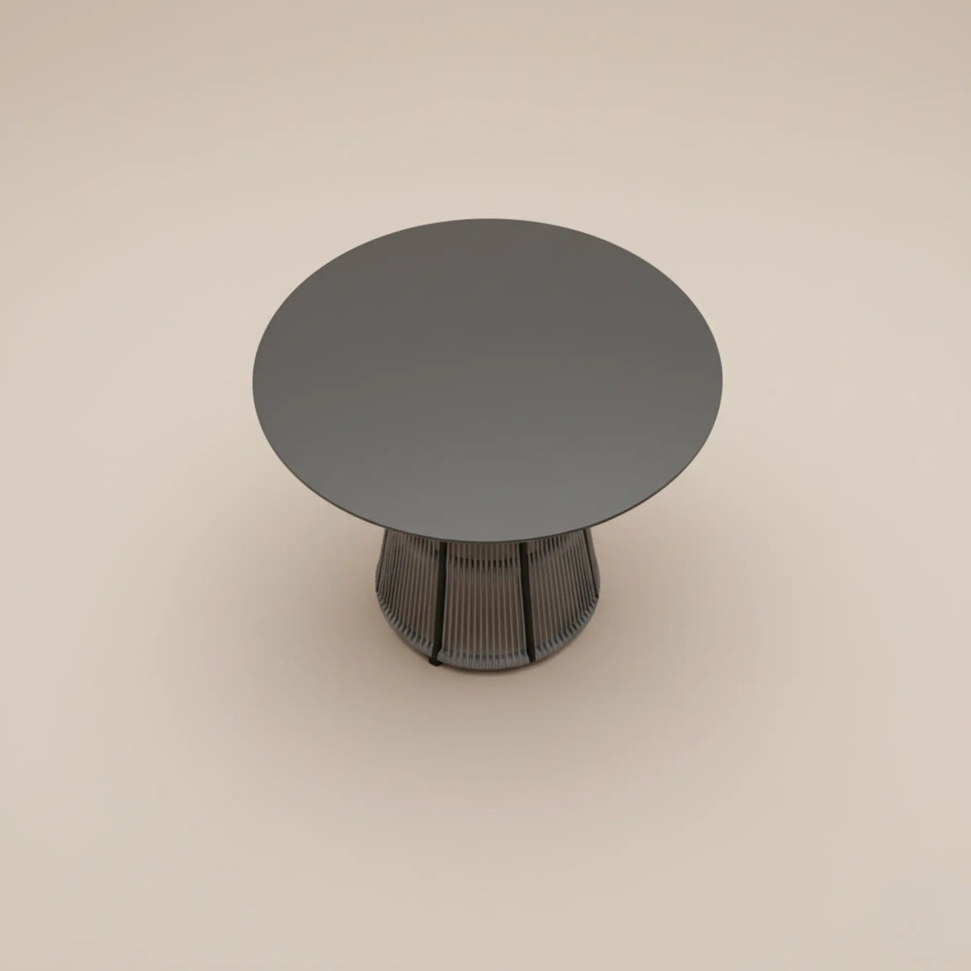 Mesa redonda de exterior de cuerda Rodhos 91