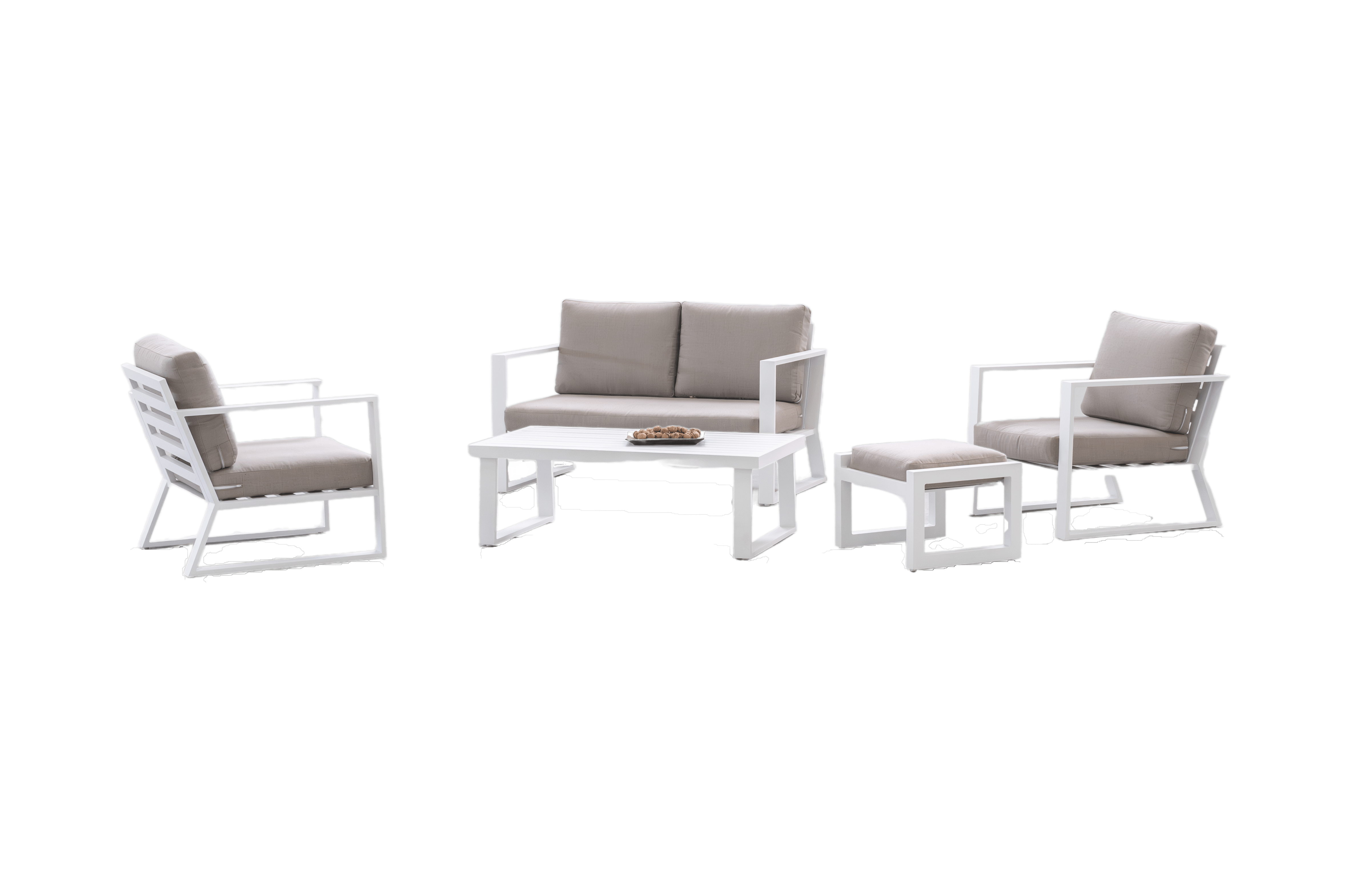 Conjunto de Jardín Bolonia-7 Respaldo Fijo