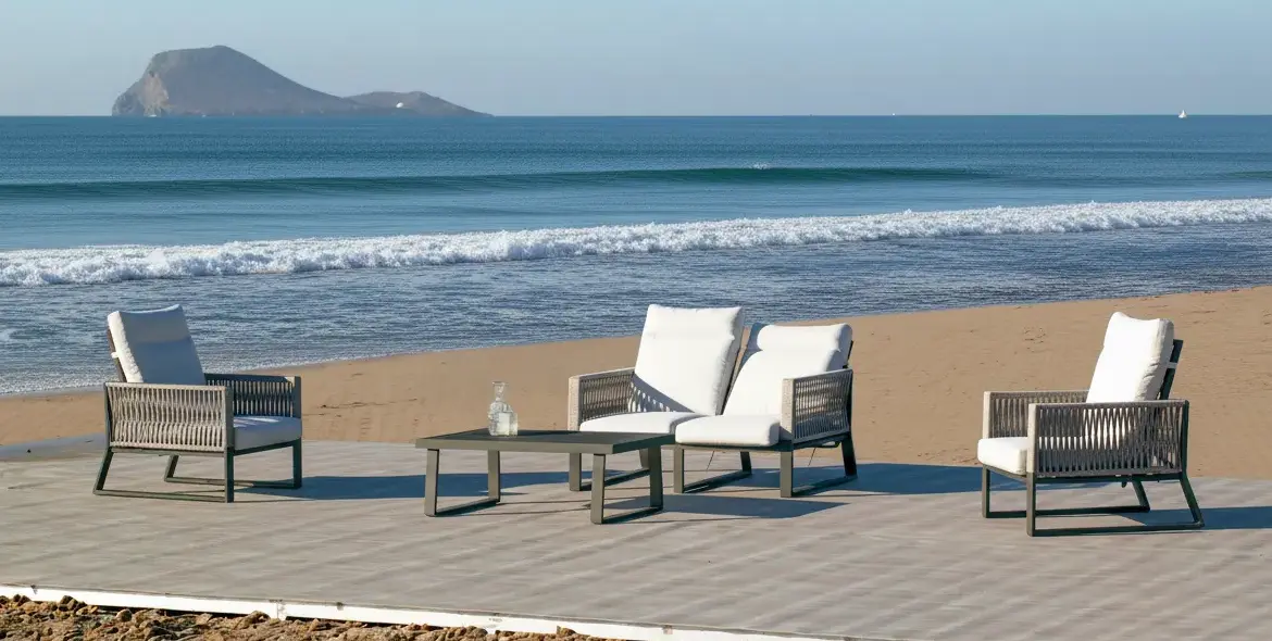 Conjunto de Jardín de Cuerda Bolonia 850 Reclinable