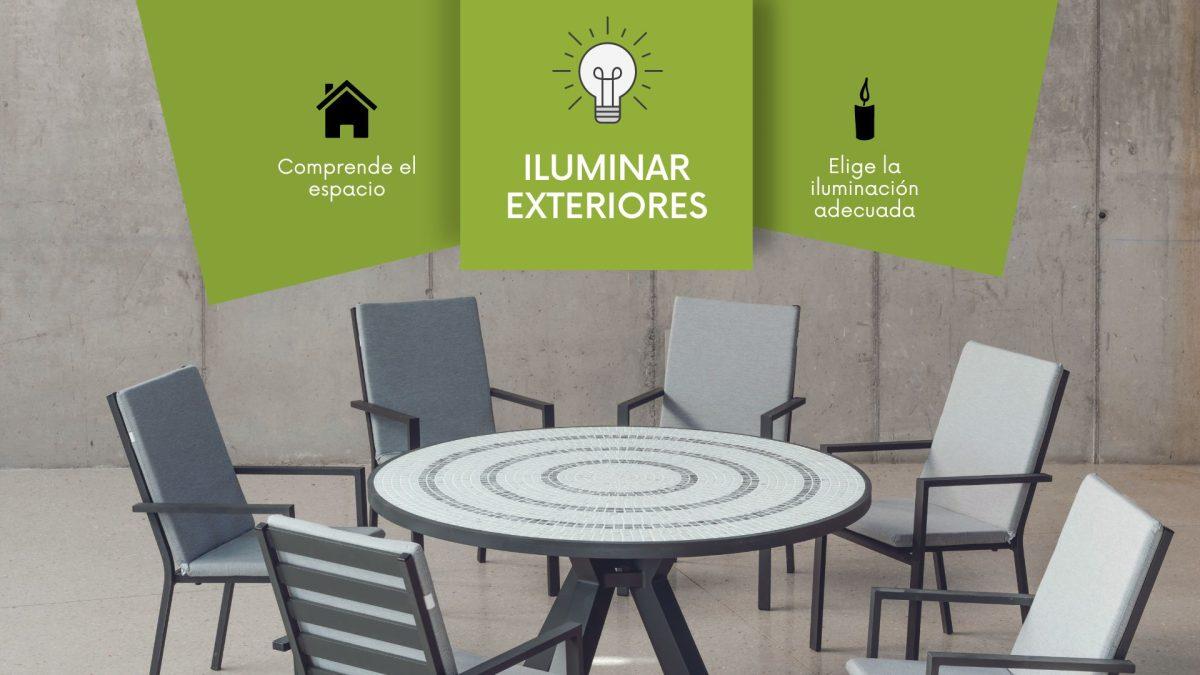 iluminar exteriores