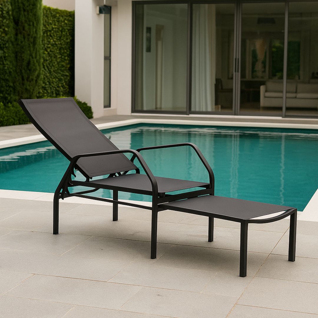 Tumbona de aluminio plegable Siena