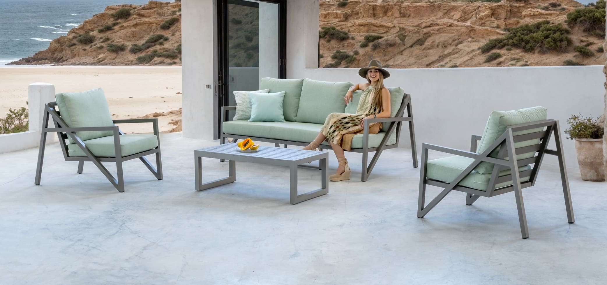 Set Sofá de Exterior Albania-8 - Imagen 2