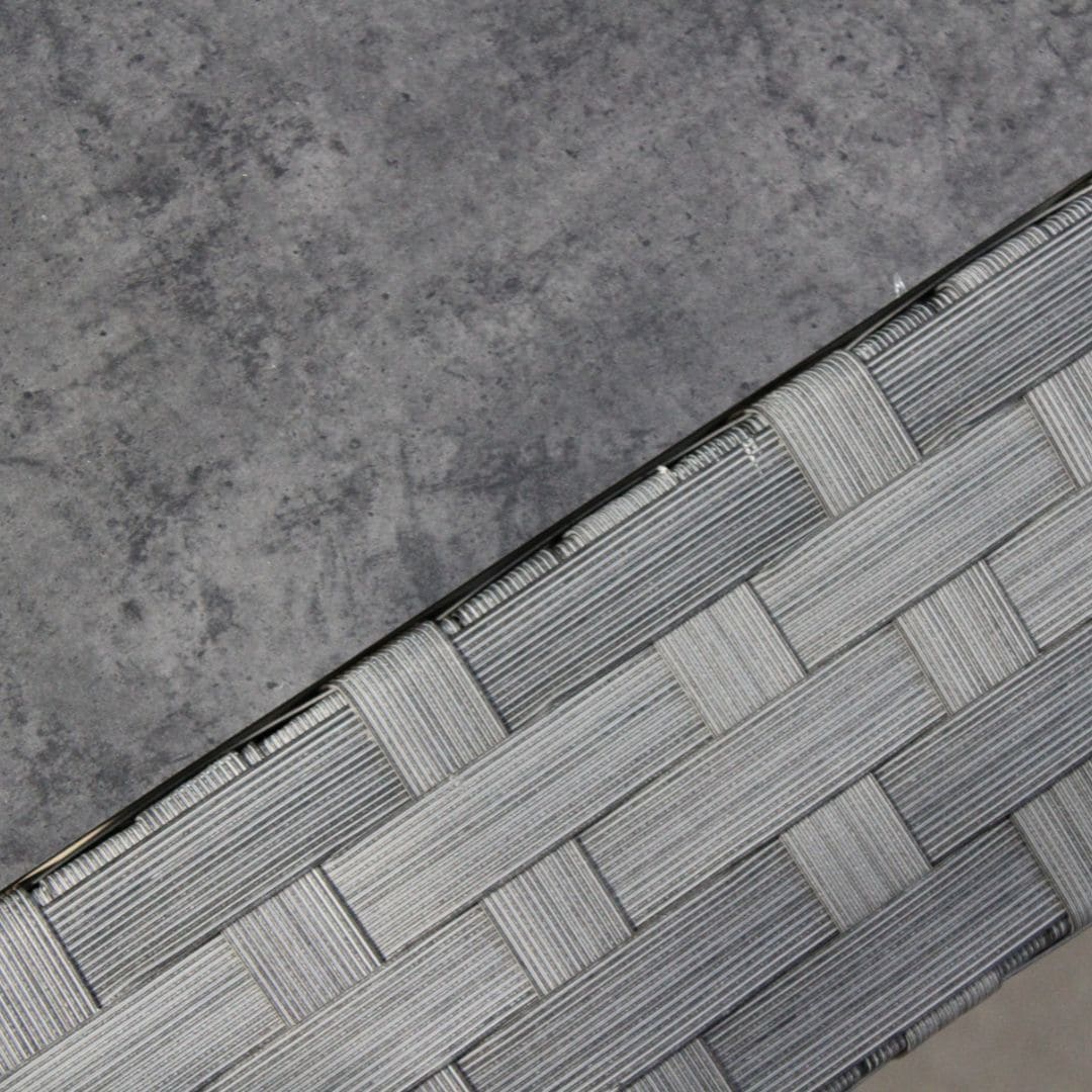 Ratán sintético gris