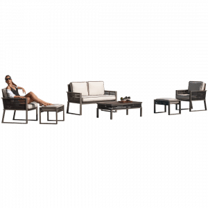 Conjunto de Sofá de Aluminio Diva-7