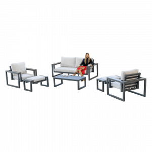 Conjunto de Sofá de Exterior Llaker-7