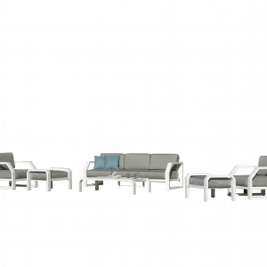 SET SOFÁ ZAFIRO-10 BLANCO