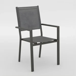 Silla de aluminio y textilene Roma