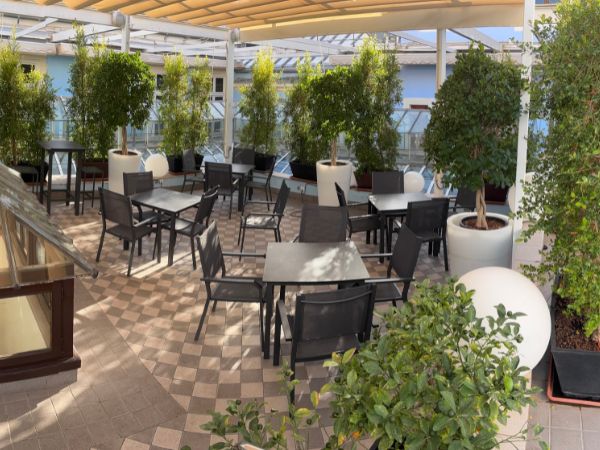 mesas de exterior de aluminio