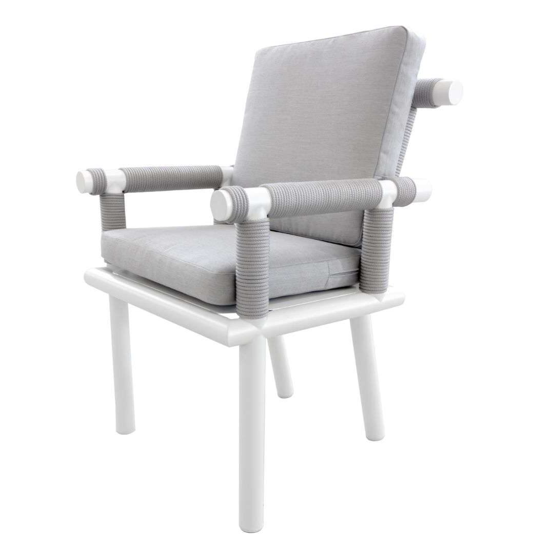 silla de cuerda y aluminio nusa