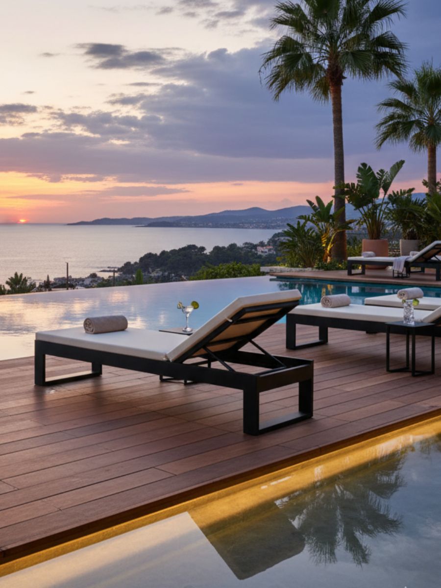 Tumbona de jardín y exterior Borum-12