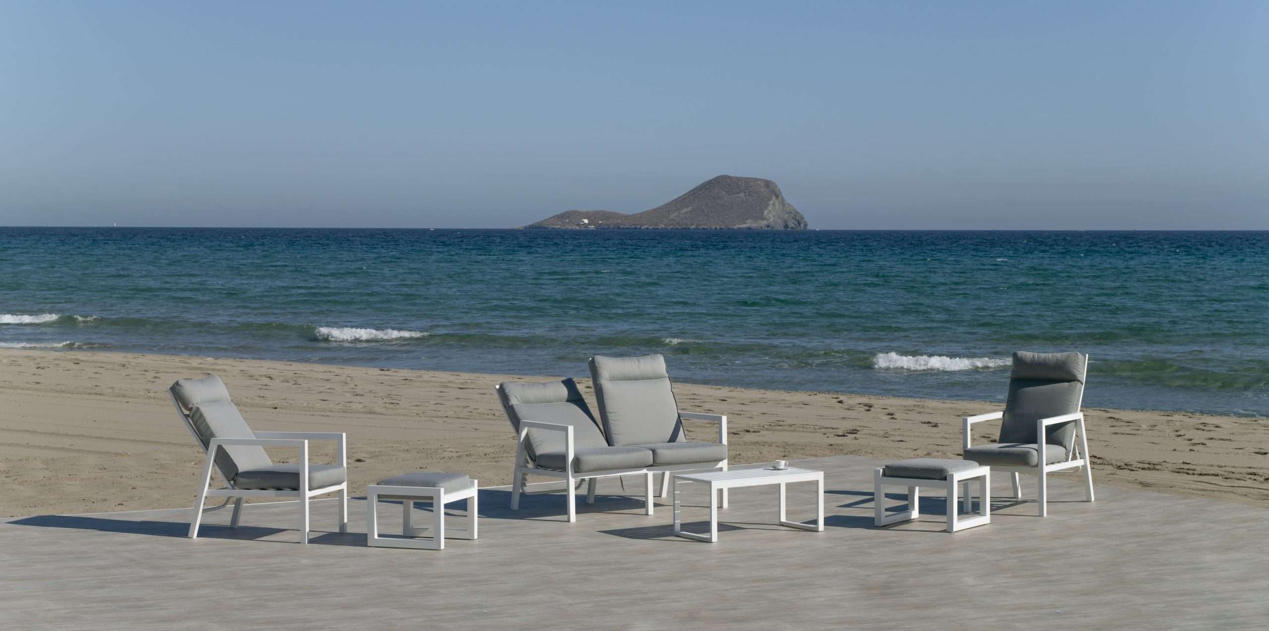 Conjunto de Sofá de Aluminio con Sofá Reclinable Voriam-7 - Imagen 2