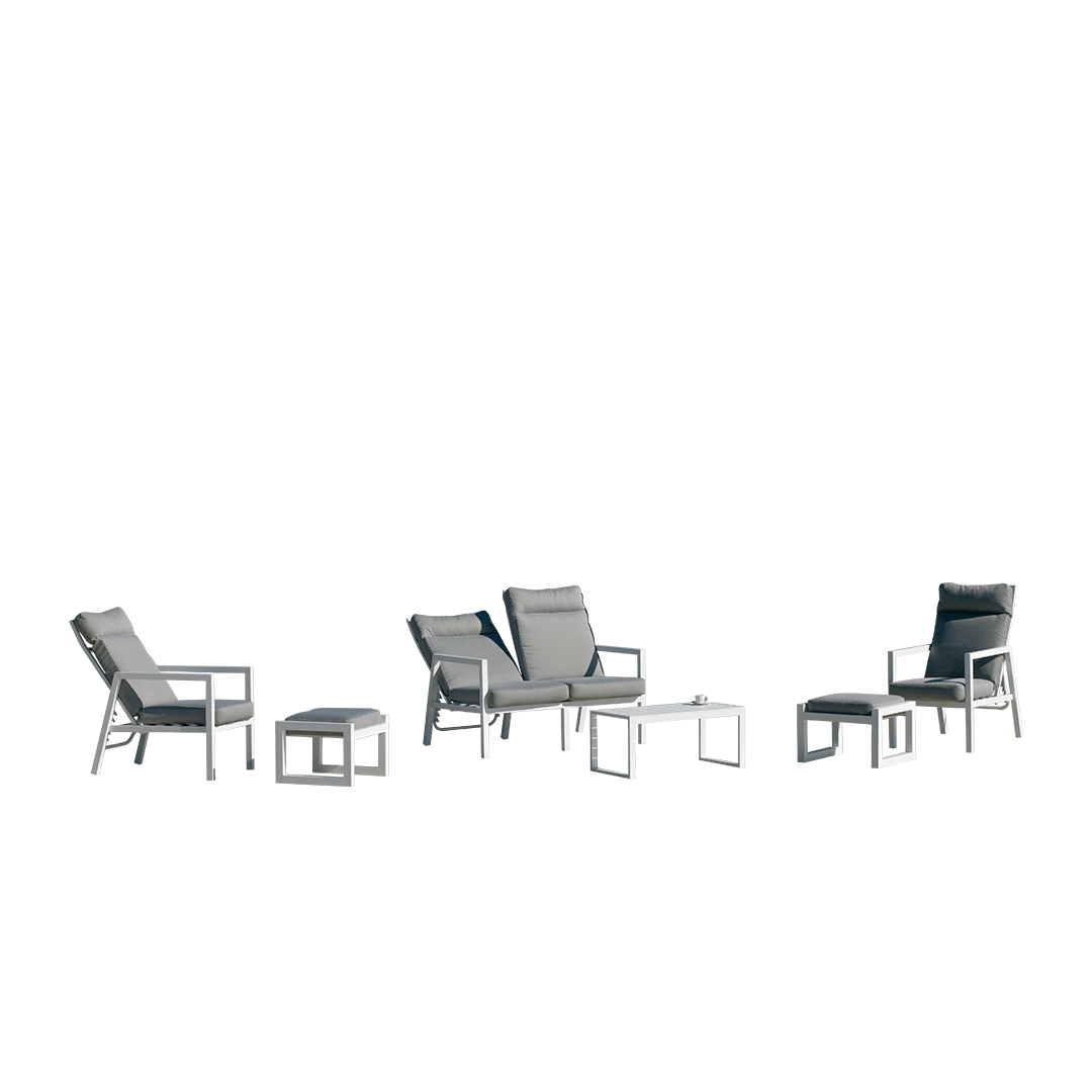 Conjunto de Sofá de Aluminio con Sofá Reclinable Voriam-7